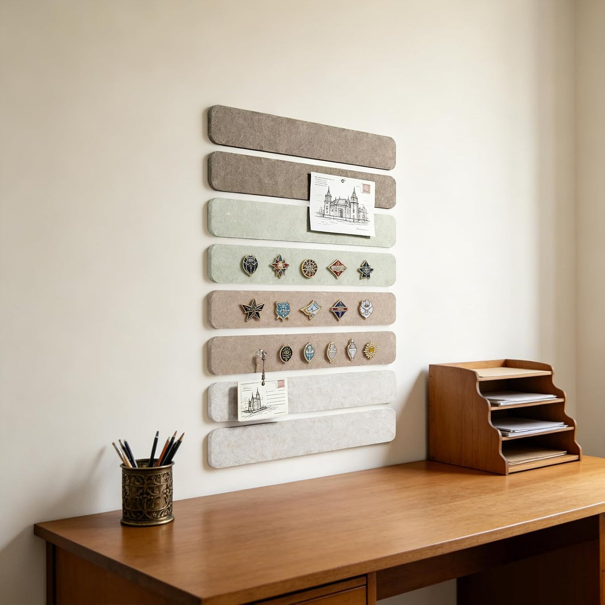 Felt Message Board Creative Note Wall Sticker Memo Decor Board 8 Pack