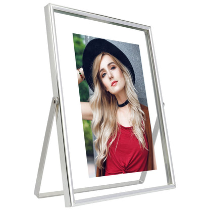 Silver Floating Frame, 4"x6", Horizontal
