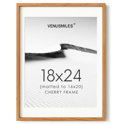 4x6 Picture Frame, USA-Sourced Natural Maple Wood Photo Collage Frame with HD Tempered Glass, Modern Simple 4 x 6 Wooden Frame Matted to 3.5x5, Gallery Wall Frames for Art, Wall or Tabletop Display