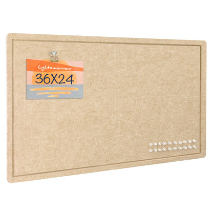 Felt Bulletin Board 36x24 inches, Decorative Pin Board for Home & Office