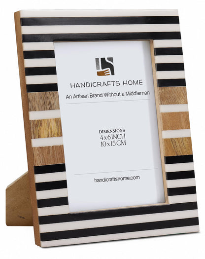 Handicrafts Home Handmade 5x7 Wood Picture Frame Neutral Modern Home Decor