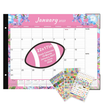 Large Desk Calendar 2026-2027 22x17 Inches,18 Month