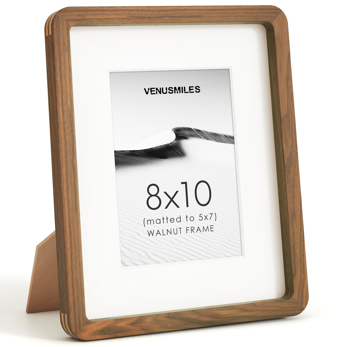 4x6 Picture Frame, USA-Sourced Natural Maple Wood Photo Collage Frame with HD Tempered Glass, Modern Simple 4 x 6 Wooden Frame Matted to 3.5x5, Gallery Wall Frames for Art, Wall or Tabletop Display