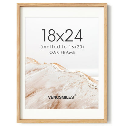 4x6 Picture Frame, USA-Sourced Natural Maple Wood Photo Collage Frame with HD Tempered Glass, Modern Simple 4 x 6 Wooden Frame Matted to 3.5x5, Gallery Wall Frames for Art, Wall or Tabletop Display