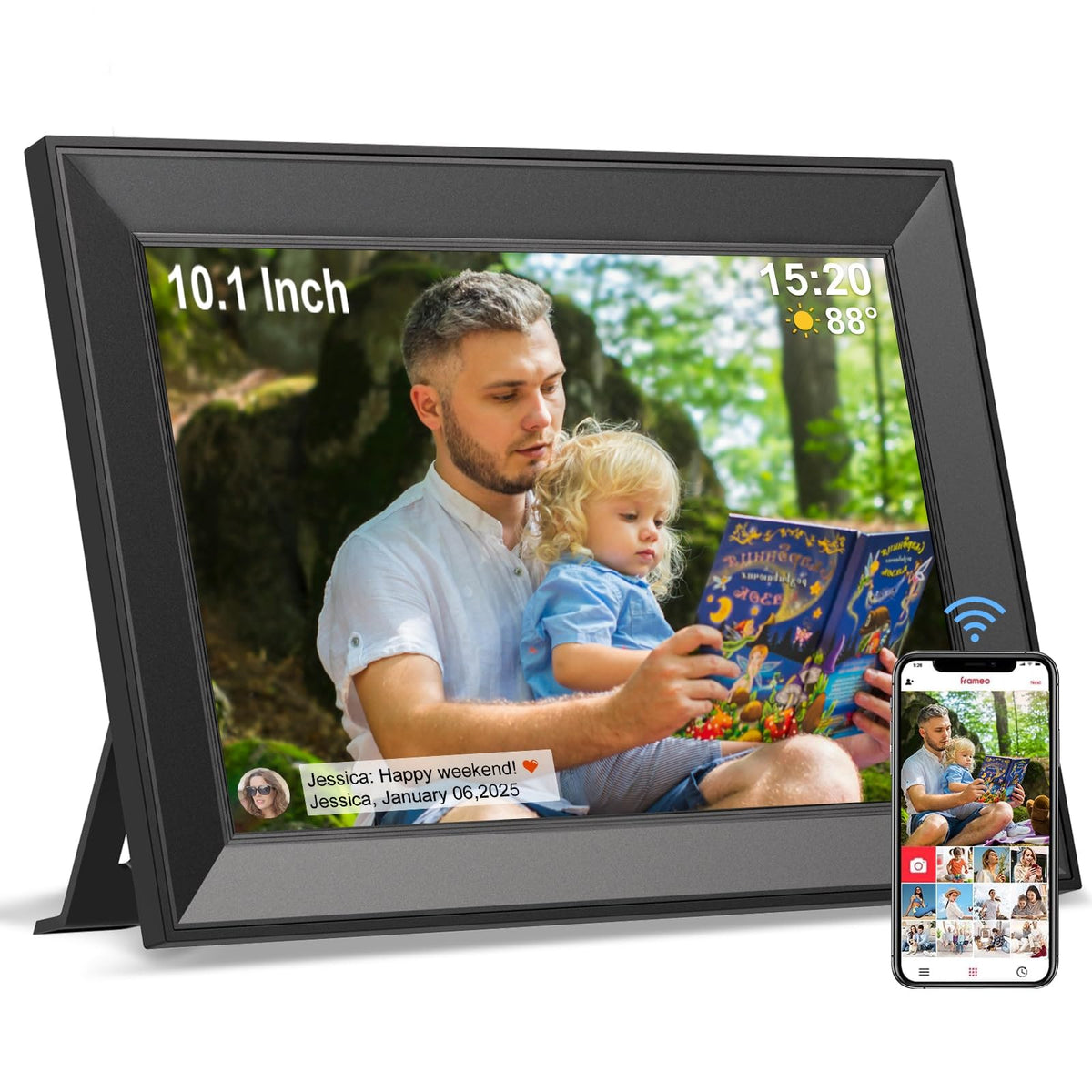 Digital Picture Frame 1280×800 HD Touch Screen Wall-Mountable