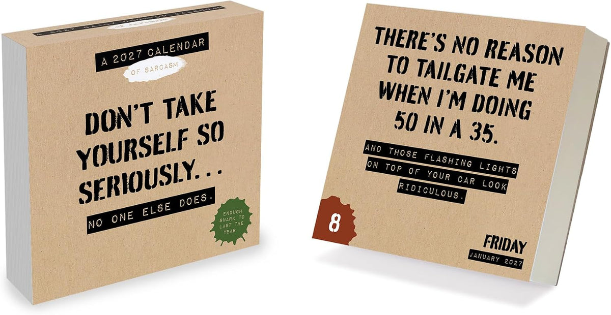 TF Publishing 2027 Anti Affirmations/Daily Sarcasm Daily Desktop Calendar