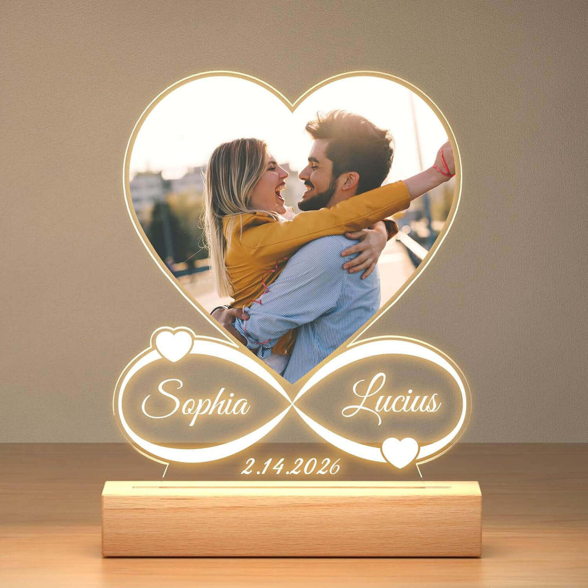 KoxSmar Custom Picture Frame, Personalized Photo Frame, Customized Picture Frames, Personalized Anniversary Birthday Gifts for Women Men Her Him Girlfriend Boyfriend Wife Husband Couple