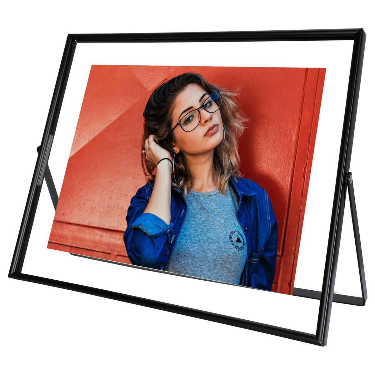 Silver Floating Frame, 4"x6", Horizontal