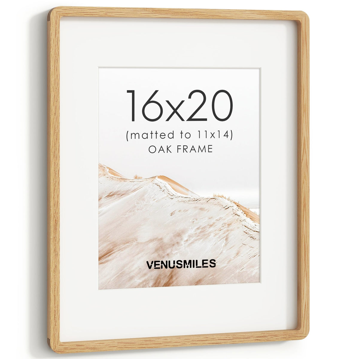 4x6 Picture Frame, USA-Sourced Natural Maple Wood Photo Collage Frame with HD Tempered Glass, Modern Simple 4 x 6 Wooden Frame Matted to 3.5x5, Gallery Wall Frames for Art, Wall or Tabletop Display