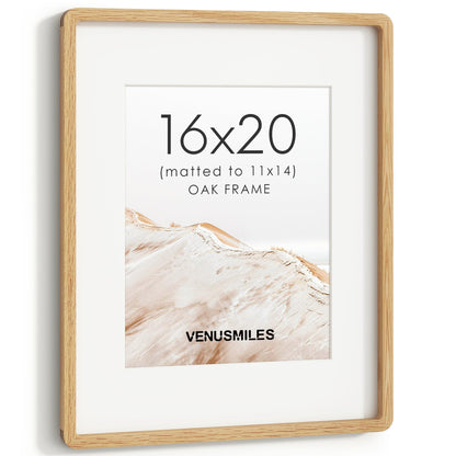 4x6 Picture Frame, USA-Sourced Natural Maple Wood Photo Collage Frame with HD Tempered Glass, Modern Simple 4 x 6 Wooden Frame Matted to 3.5x5, Gallery Wall Frames for Art, Wall or Tabletop Display
