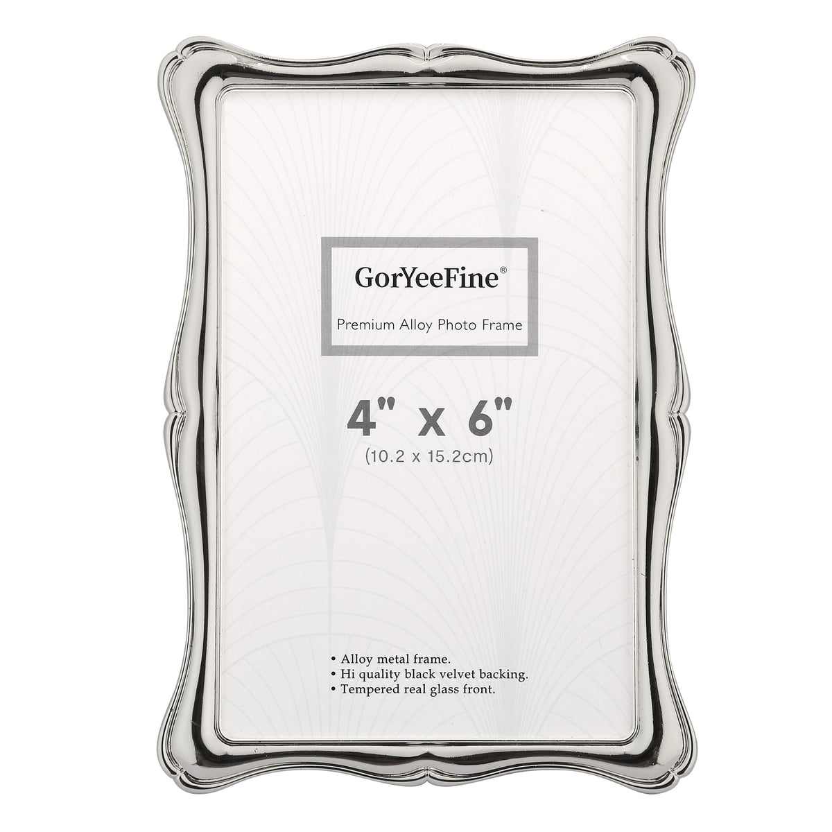 Silver 8x10'' Premium Alloy Picture Frame with Acid Free Mat for 5x7'',Luxury Hi-End Photo Frames 5x7'' with Black Velevt Backing for Desktop and Wall Hanging