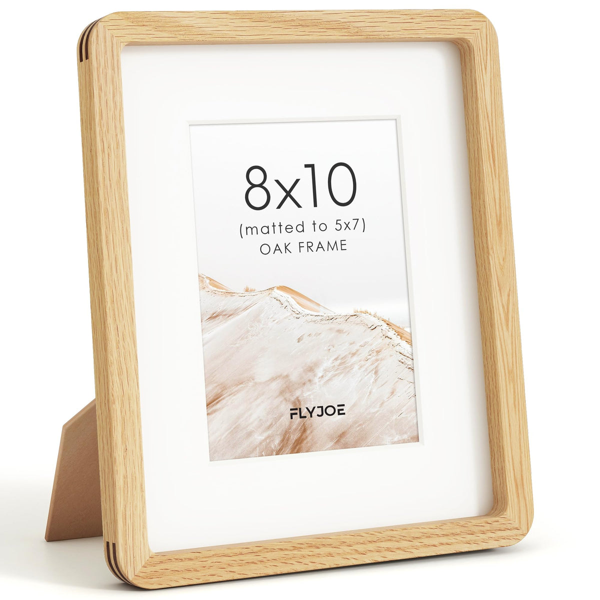 4x6 Picture Frame, USA-Sourced Natural Maple Wood Photo Collage Frame with HD Tempered Glass, Modern Simple 4 x 6 Wooden Frame Matted to 3.5x5, Gallery Wall Frames for Art, Wall or Tabletop Display