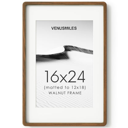 4x6 Picture Frame, USA-Sourced Natural Maple Wood Photo Collage Frame with HD Tempered Glass, Modern Simple 4 x 6 Wooden Frame Matted to 3.5x5, Gallery Wall Frames for Art, Wall or Tabletop Display