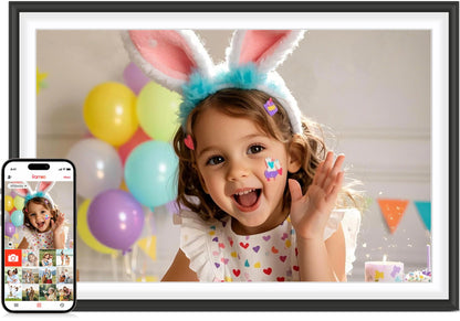 Frameo Digital Picture Frame,10.1" Electronic Photo Frames WiFi, 32GB