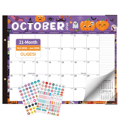 Large Desk Calendar 2026-2027 - 18-Month Jul 2026 - Dec 2027, 22x17in