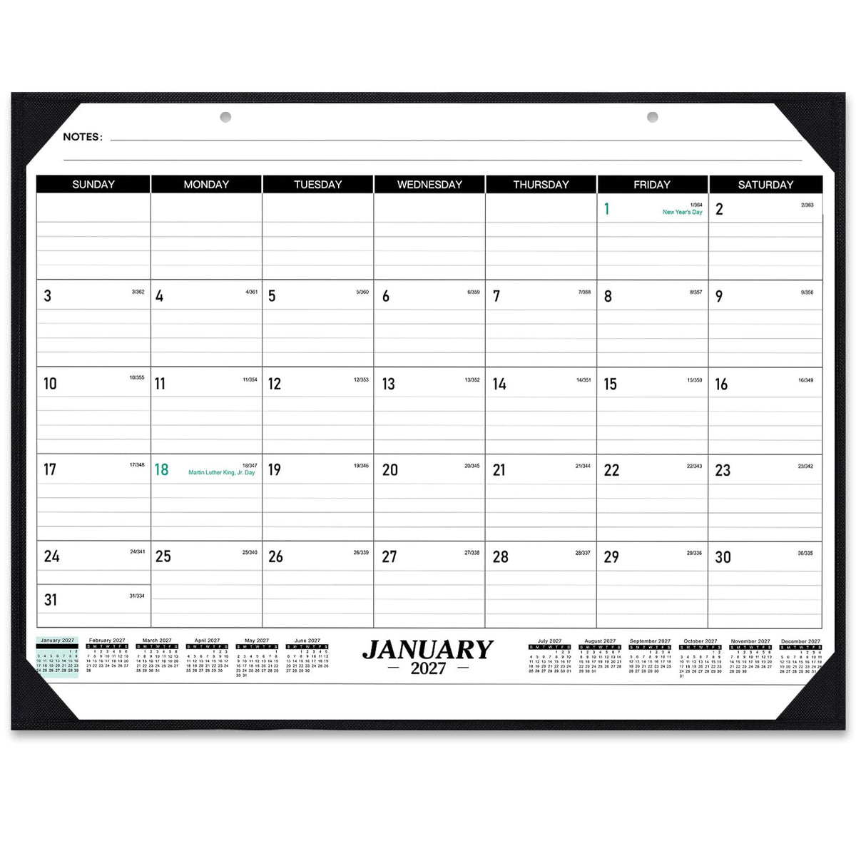 2027 Desk Calendar - 2027 Desk Calendar Large 22x17, Jan 2027‑Dec 2027