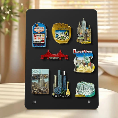 2 Pack Magnetic Board - Black Magnet Display Stand
