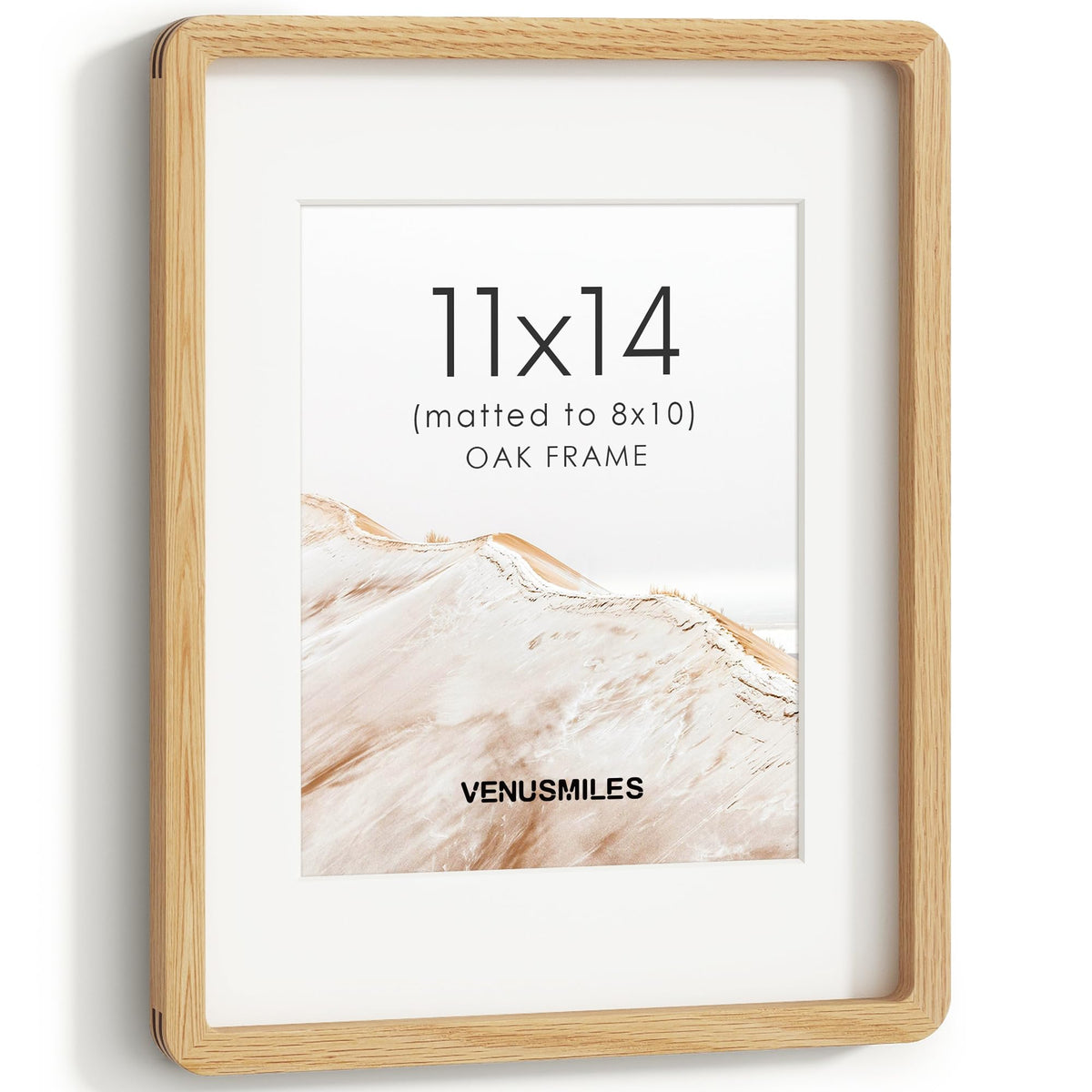 4x6 Picture Frame, USA-Sourced Natural Maple Wood Photo Collage Frame with HD Tempered Glass, Modern Simple 4 x 6 Wooden Frame Matted to 3.5x5, Gallery Wall Frames for Art, Wall or Tabletop Display