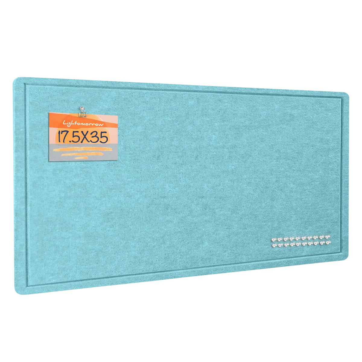 Felt Bulletin Board 36x24 inches, Decorative Pin Board for Home & Office