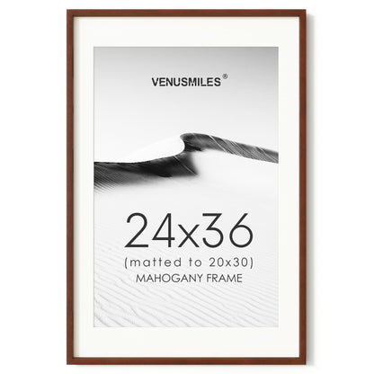 4x6 Picture Frame, USA-Sourced Natural Maple Wood Photo Collage Frame with HD Tempered Glass, Modern Simple 4 x 6 Wooden Frame Matted to 3.5x5, Gallery Wall Frames for Art, Wall or Tabletop Display