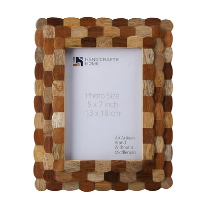 Handicrafts Home Handmade 5x7 Wood Picture Frame Neutral Modern Home Decor
