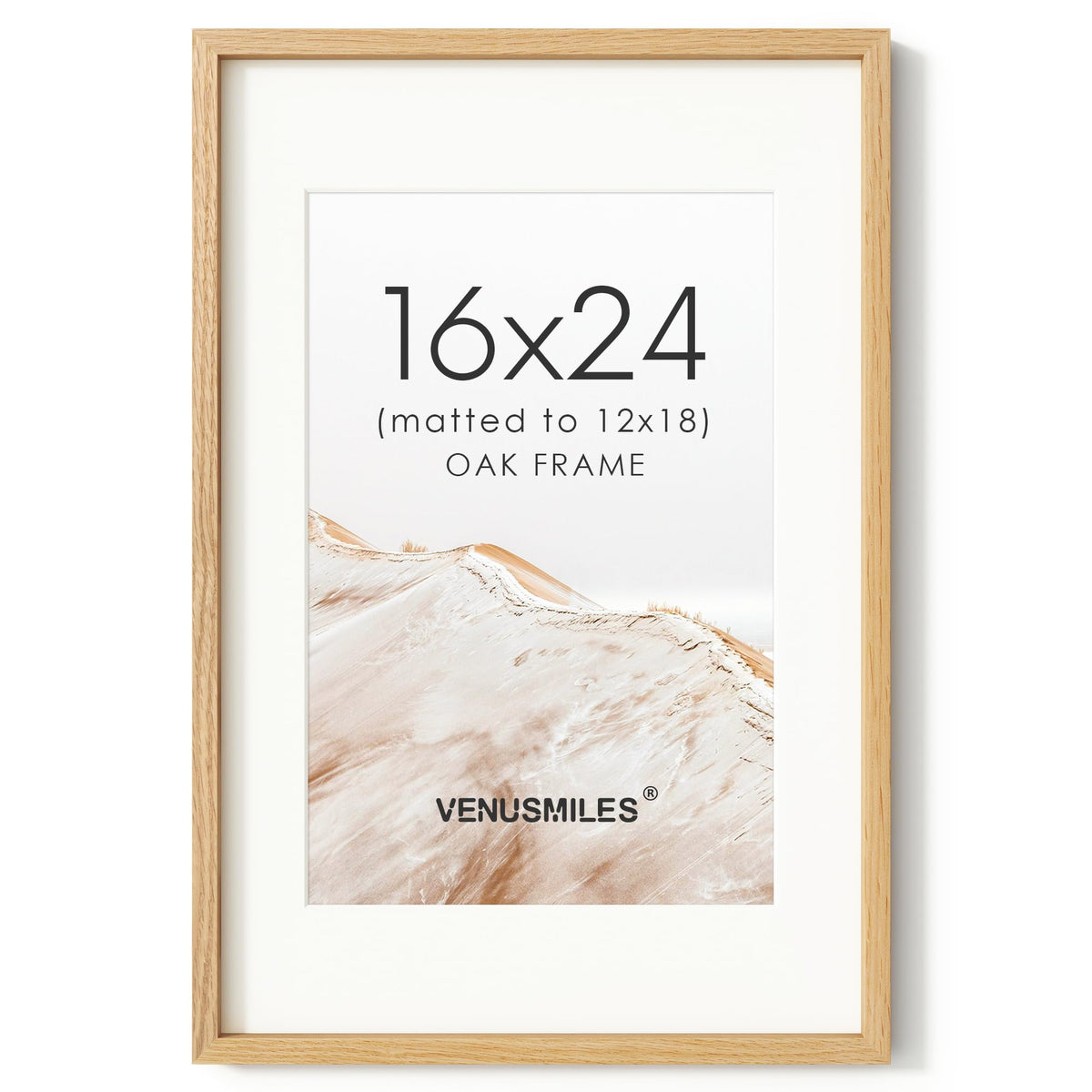 4x6 Picture Frame, USA-Sourced Natural Maple Wood Photo Collage Frame with HD Tempered Glass, Modern Simple 4 x 6 Wooden Frame Matted to 3.5x5, Gallery Wall Frames for Art, Wall or Tabletop Display