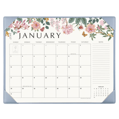 Cabbrix Desk Calendar 2027, Large Desk Pad Calendar 22 x 17" (Black)
