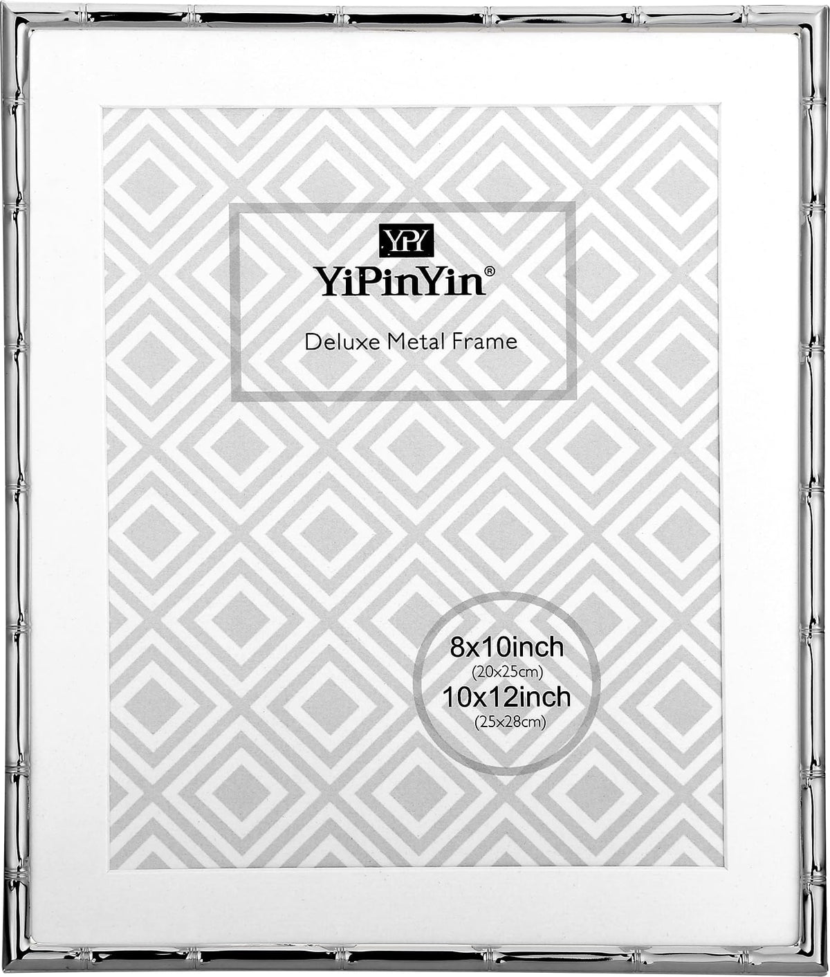 YiPinYin Dark Gold 4x6'' Bamboo Detail Designs Hinged Triple Metal Picture Frame,Elegant Gold Plated Wedding Photo Frames With Soft Touch Velvet Backing for Desktop and Wall Décor