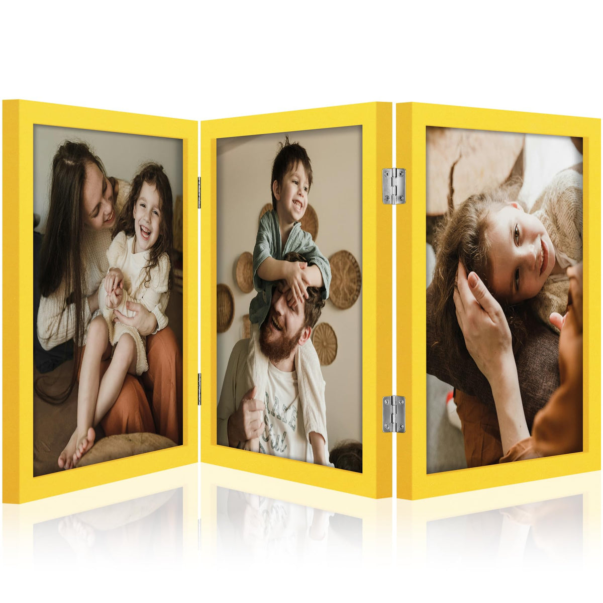 decorUhome Black Triple 4x6 Picture Frame Vertical