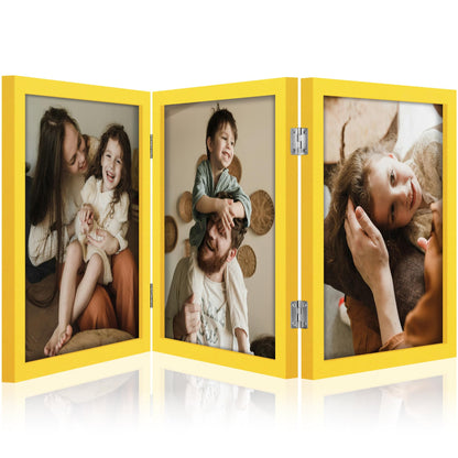 decorUhome Black Triple 4x6 Picture Frame Vertical