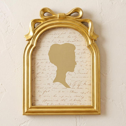 AceOrbit 4x6 Inch Gold Petal Arched Picture Frame Vintage Scalloped