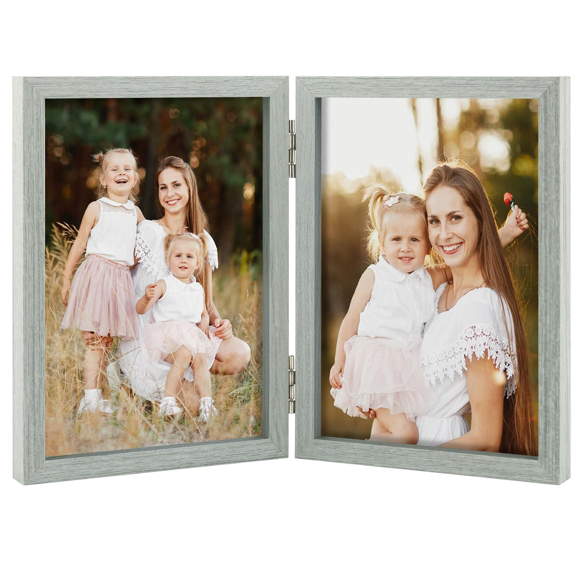 4x6 Triple Picture Frame Tabletop Display for Photos Pink