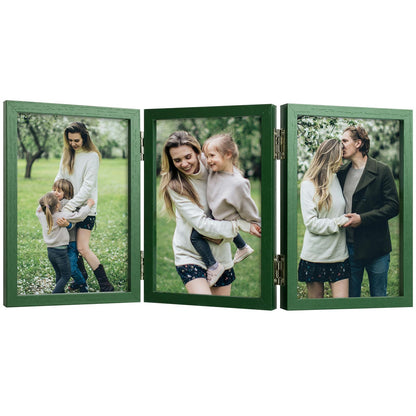 4x6 Triple Picture Frame Tabletop Display for Photos Pink