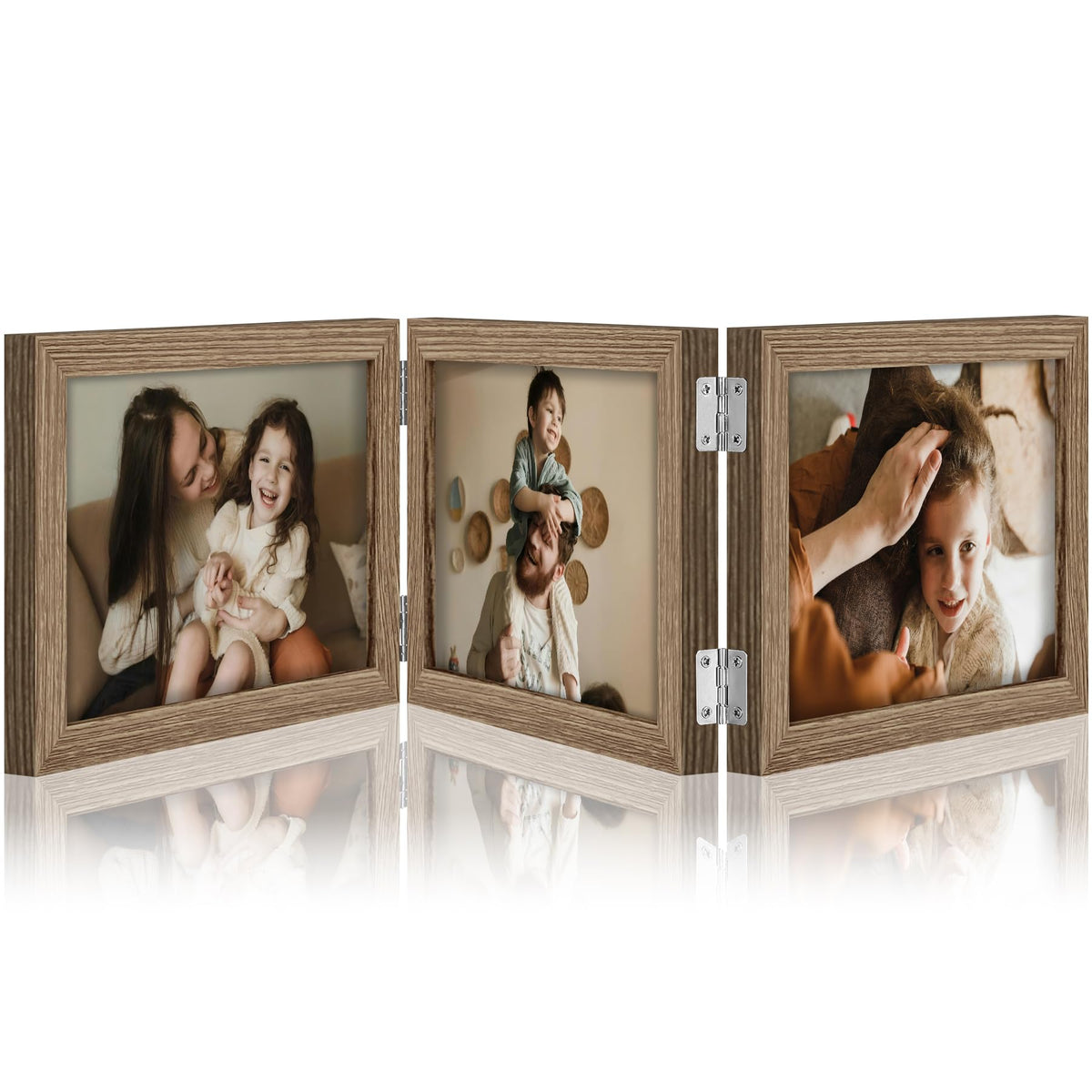 decorUhome Black Triple 4x6 Picture Frame Vertical