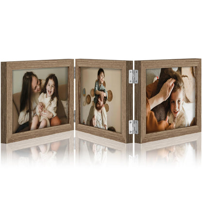 decorUhome Black Triple 4x6 Picture Frame Vertical