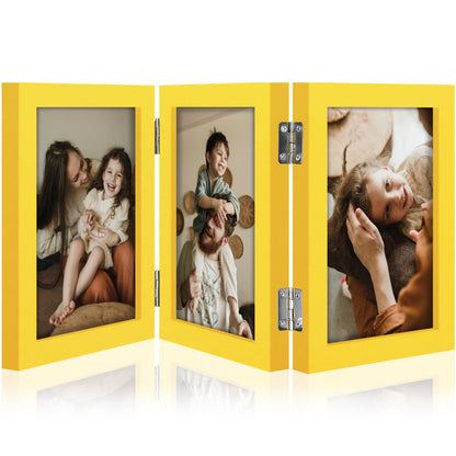 decorUhome Black Triple 4x6 Picture Frame Vertical