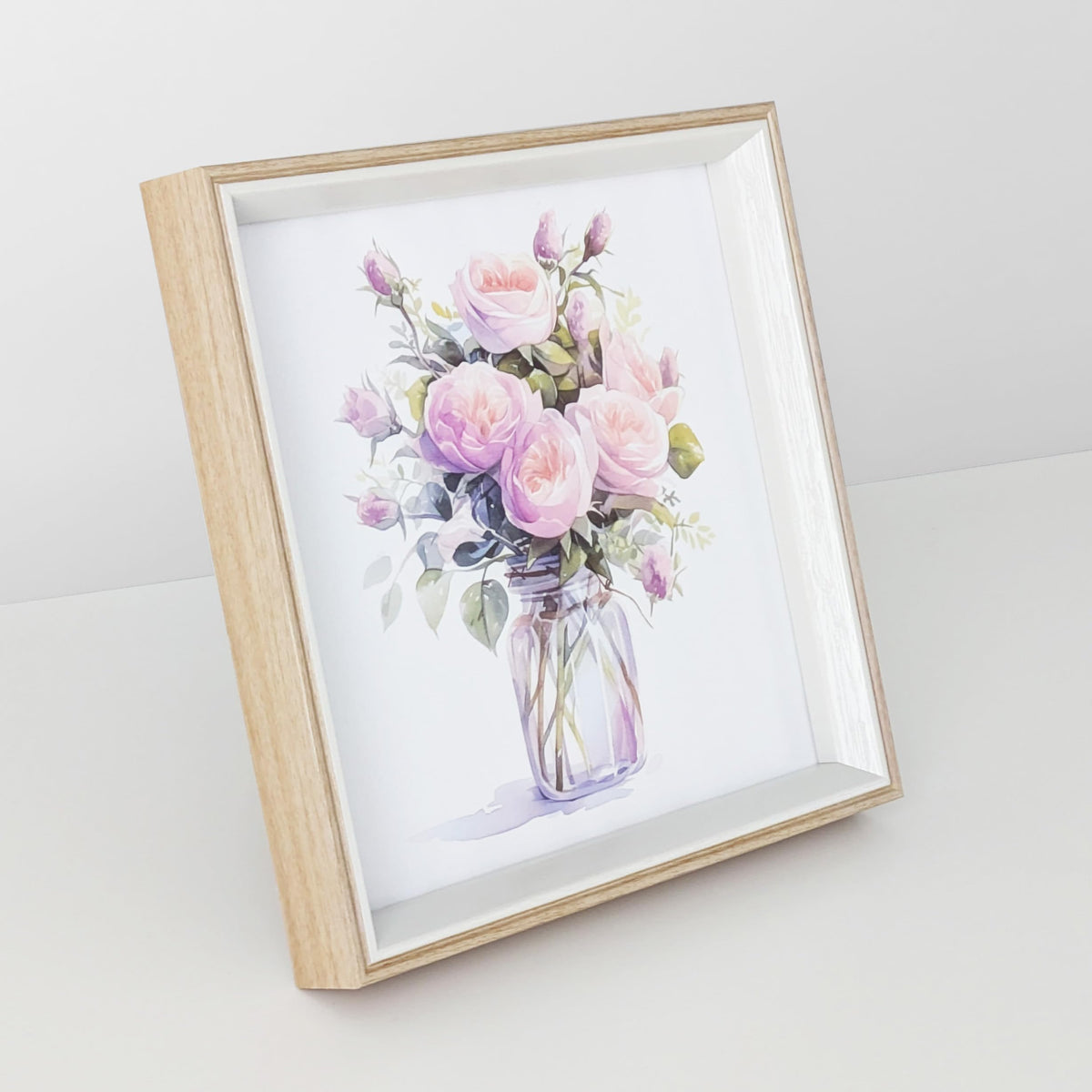 5x5 Blue Beige Square Picture Frame, 5x5 Resin Photo Frame, Wall and Desktop Display Picture Frame, Plexiglass
