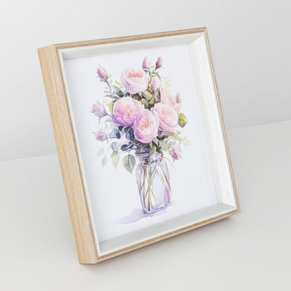 5x5 Blue Beige Square Picture Frame, 5x5 Resin Photo Frame, Wall and Desktop Display Picture Frame, Plexiglass