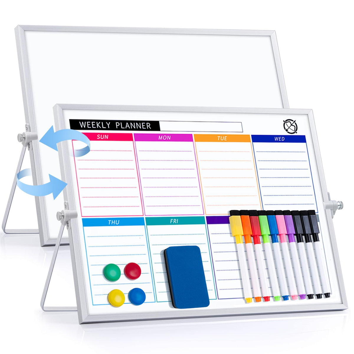 ARCOBIS Small WhiteBoard with Stand 10" X 10"