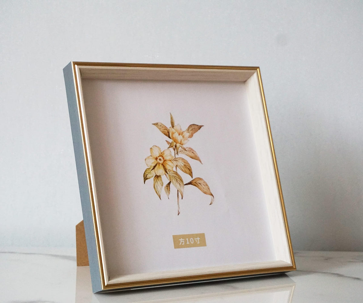 5x5 Blue Beige Square Picture Frame, 5x5 Resin Photo Frame, Wall and Desktop Display Picture Frame, Plexiglass