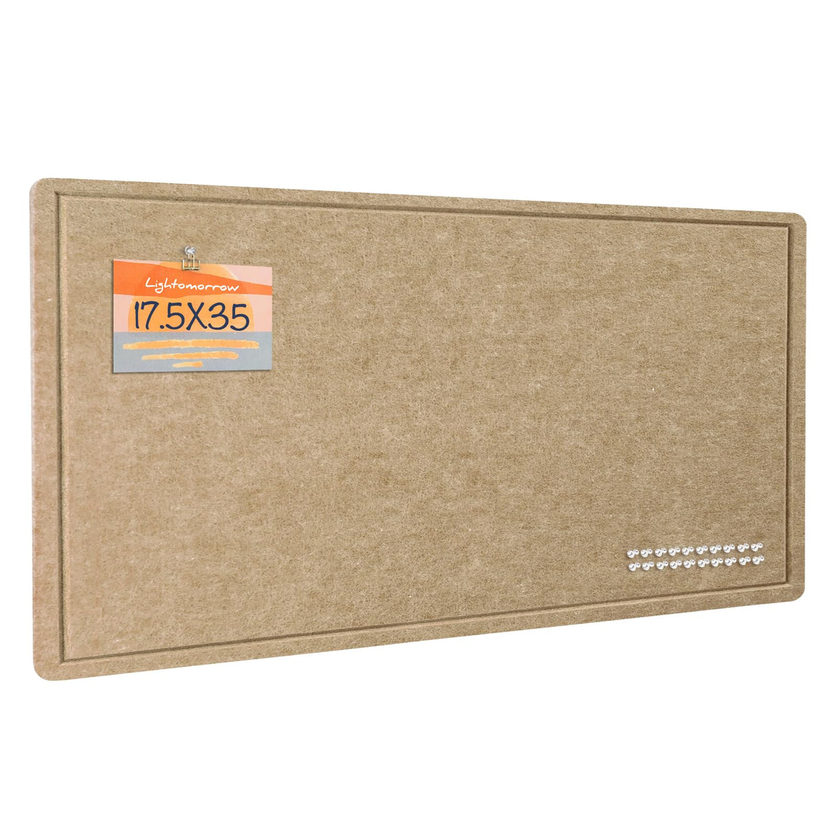 Felt Bulletin Board 36x24 inches, Decorative Pin Board for Home & Office