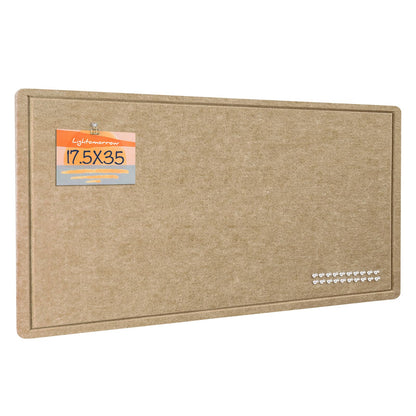Felt Bulletin Board 36x24 inches, Decorative Pin Board for Home & Office
