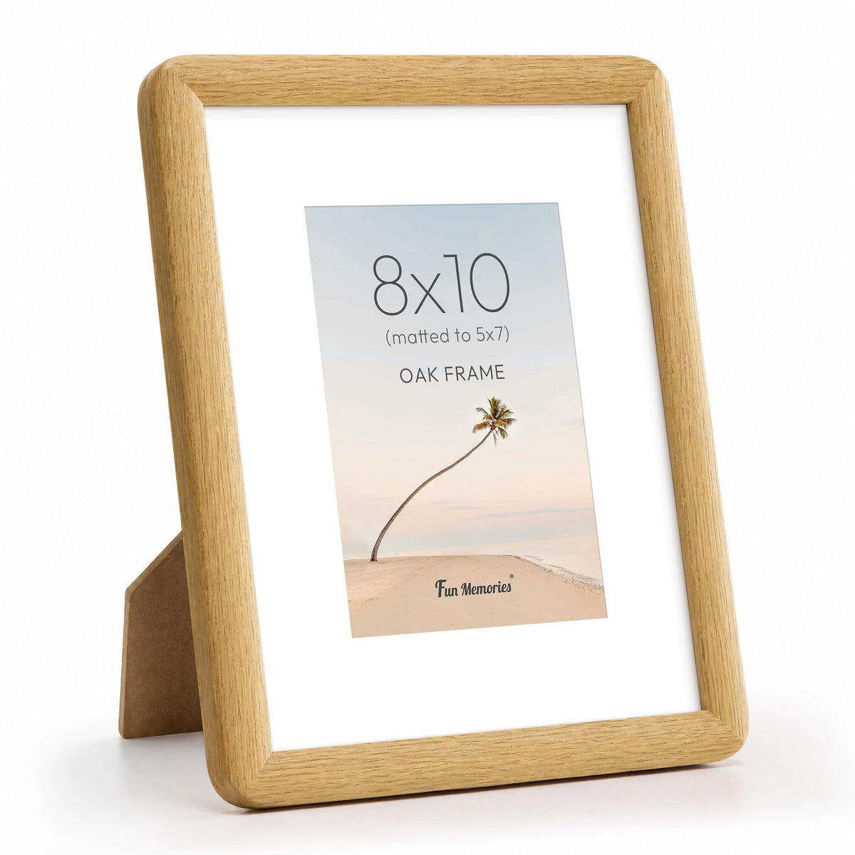 6x6 Picture Frame, USA-Sourced Walnut Wood Photo Frame with Tempered Glass, Handcrafted Rustic Farmhouse Frame for Wall & Tabletop Display, Matted to 4x4