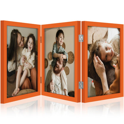 decorUhome Black Triple 4x6 Picture Frame Vertical