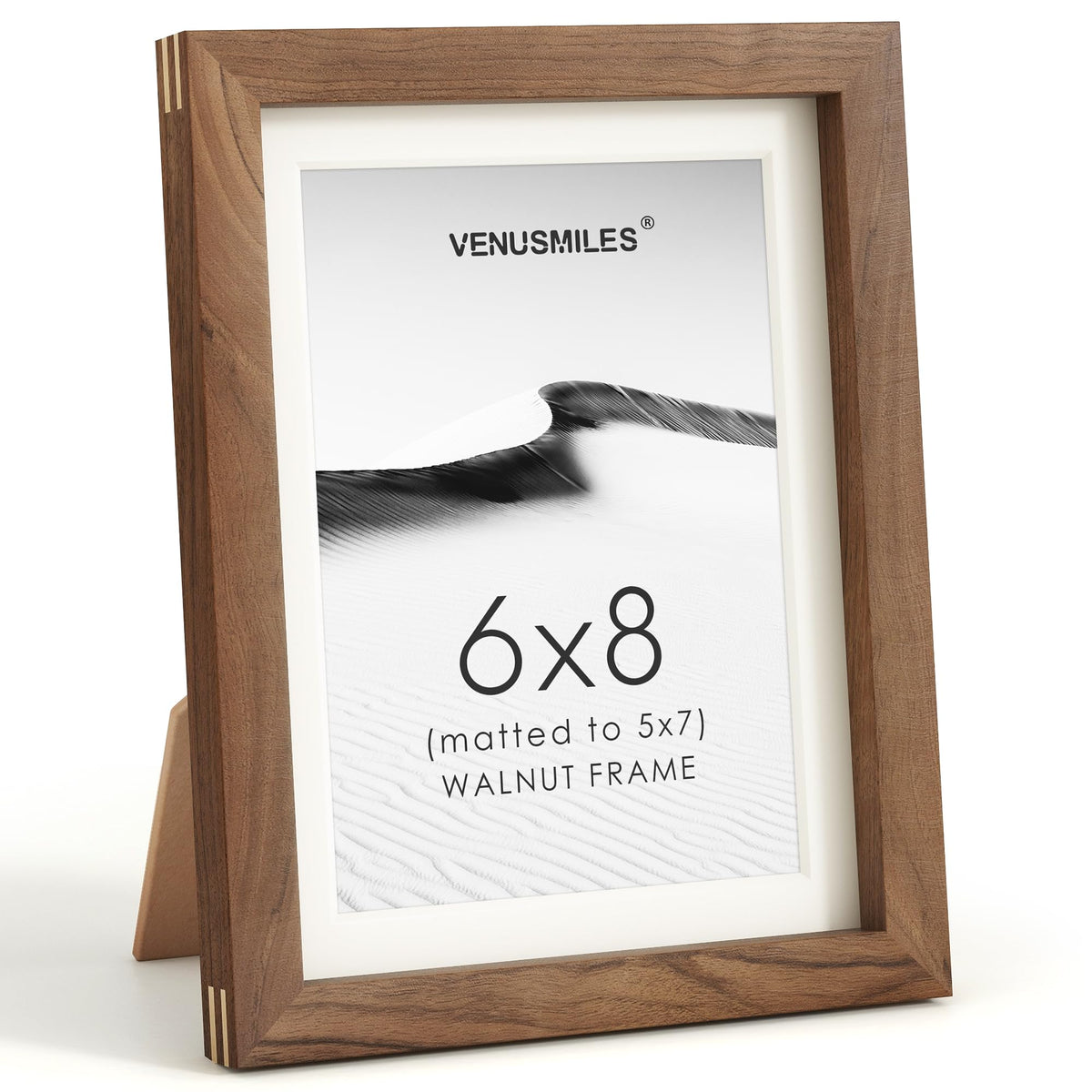 4x6 Picture Frame, USA-Sourced Natural Maple Wood Photo Collage Frame with HD Tempered Glass, Modern Simple 4 x 6 Wooden Frame Matted to 3.5x5, Gallery Wall Frames for Art, Wall or Tabletop Display