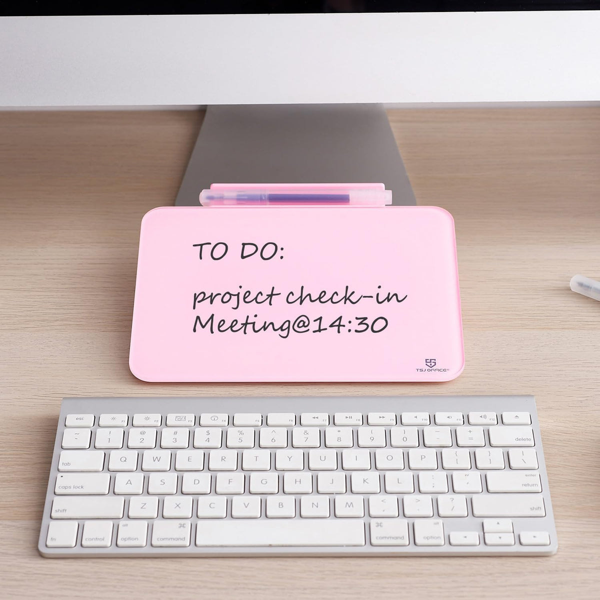 Small Desktop Glass Dry-Erase Whiteboard - 8 X 6 Inches Tabletop Easel Whiteboard with Stand, Desk Board Buddy for Artist, Teacher and Student
