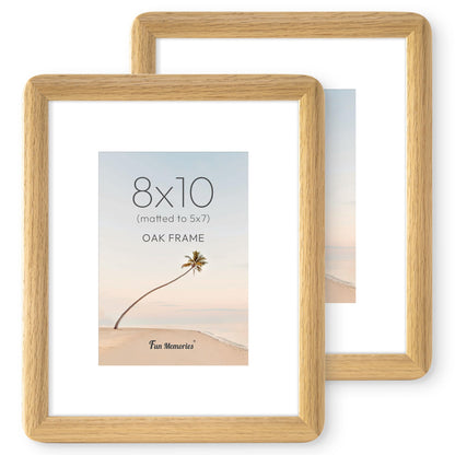 6x6 Picture Frame, USA-Sourced Walnut Wood Photo Frame with Tempered Glass, Handcrafted Rustic Farmhouse Frame for Wall & Tabletop Display, Matted to 4x4