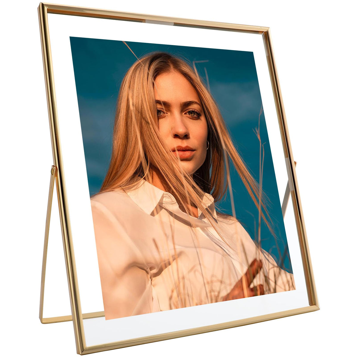 Silver Floating Frame, 4"x6", Horizontal