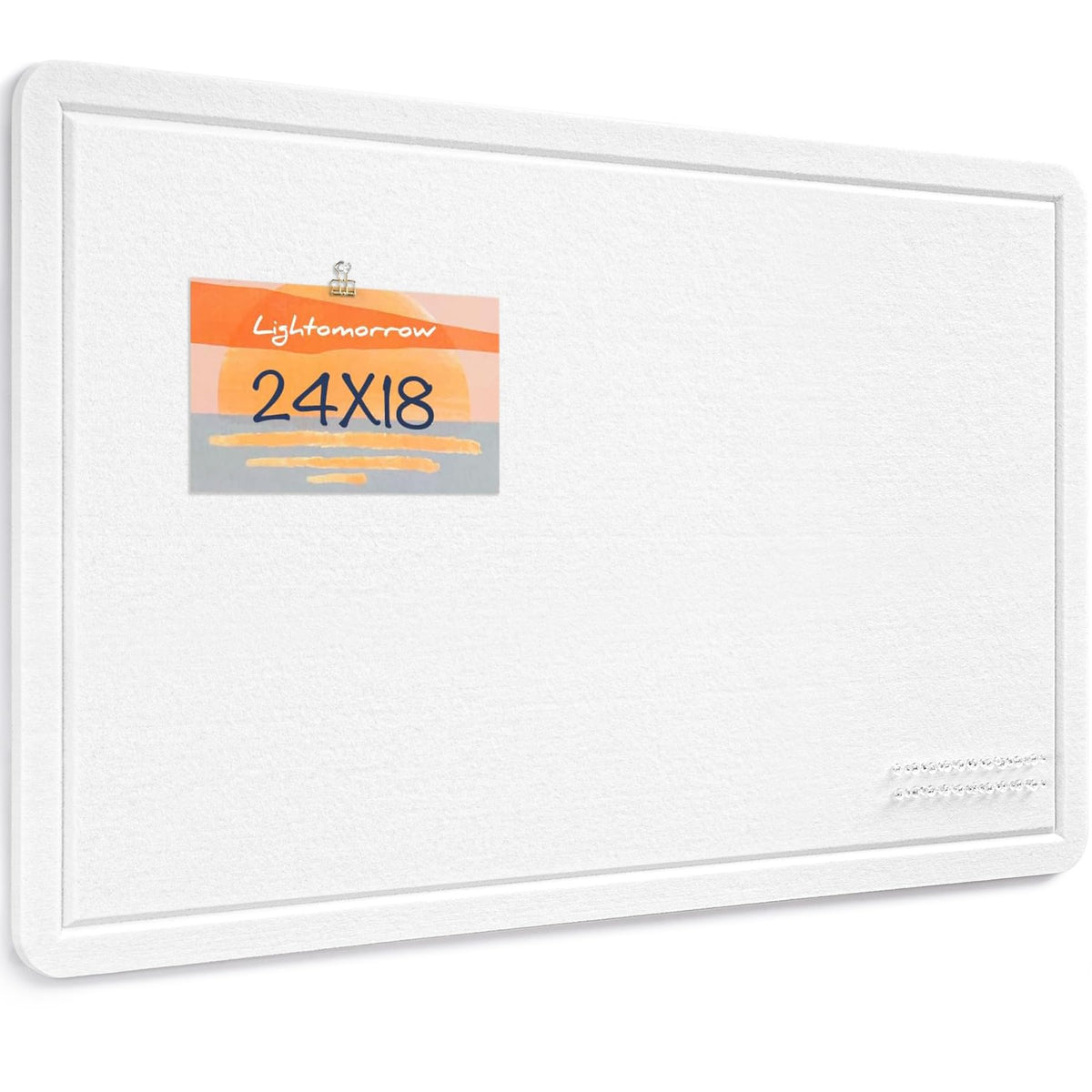 Felt Bulletin Board 36x24 inches, Decorative Pin Board for Home & Office