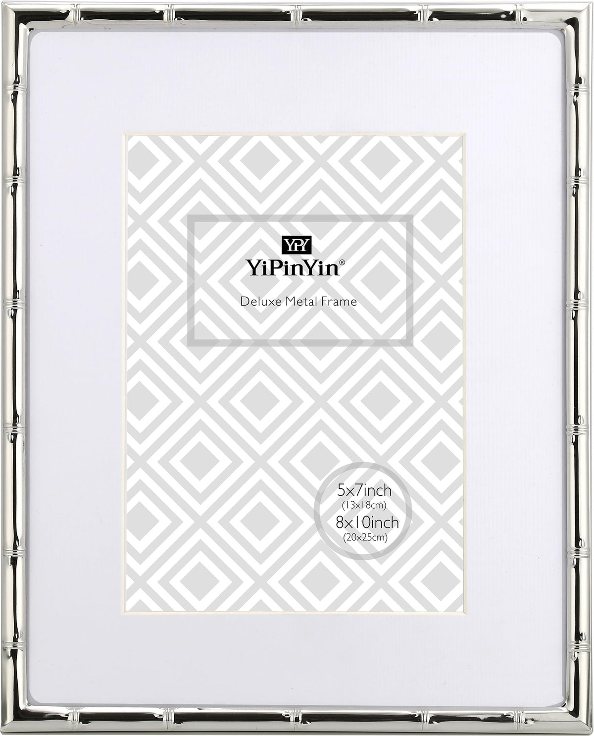 6x8''Bamboo Detail Dark Gold Metal Picture Frame 2pack,With Acid Frame Mount for 4x6'',Elegant Gold Plated Baby Nurse Photo Frames 6x8''With Soft Touch Velvet Backing for Desktop and Wall Décor